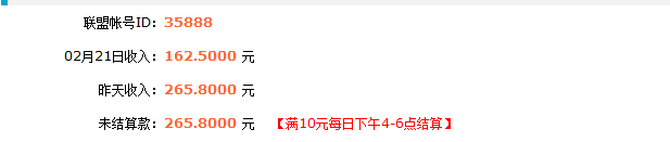 CPA联盟收入