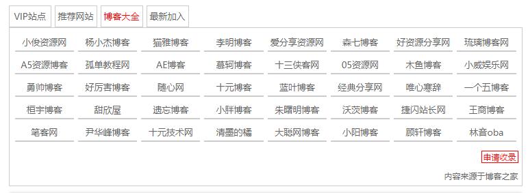Zblog之博客之家導航插件